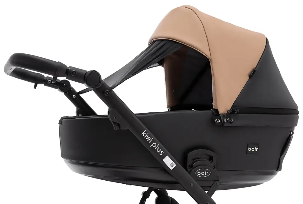 Коляска 2 в 1 Bair Kiwi Plus ECO BKP-18/15 капучино / чорный